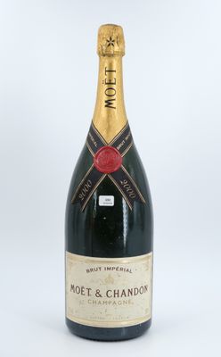 a bottle of moet and chandon champagne