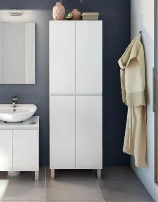 Meuble de salle de bain DESTAL- double colonne -4 portes - B… - Photo 1