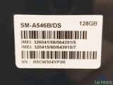 a close up of a cell phone with a barcode on it