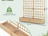 Dimensions du bac à plantes de jardin en bois - Ensembles de mobilier de chambre à coucher noirs - Idées de décoration d'intérieur