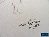 drawing of a man holding a tennis racquet on a white paper