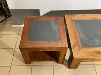 Ensemble en bois naturel comprenant une table-basse rectangu… (photo 3)