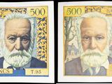 trois photos différentes d'un homme barbu avec un immeuble en arrière-plan