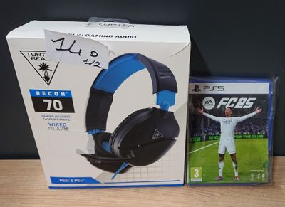 Lot de 2 articles PS5 composé de: 1 Casque Gaming filaire TU…