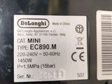 a close up of a label on the back of a vacuum cleaner