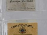 three different labels on a piece of paper with a picture of a coat of arms and a coat of arms and a coat of arms and a coat of arms