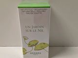 packaging of a bottle of un jardin sur le nil on a white surface