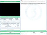 a close up of a document with a barcode on it