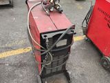 many different types of welding equipment in a parking lot