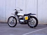 a motorcycle that is parked in a parking lot