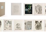 many different types of drawings on the pages of a book