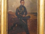 portrait d'un homme en uniforme militaire assis sur un cheval