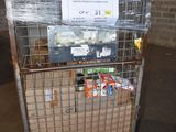a cart that has a lot of boxes on top of it