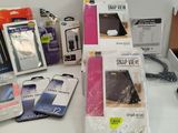 many cell phones that are sitting on a table