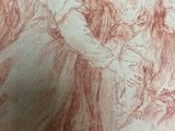 an image of a drawing of a group of people in a room