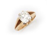 une bague en diamant à une seule pierre, par van cleef