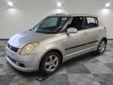 a picture of a small silver car parked in a garage