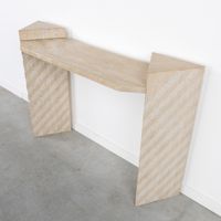 Une console murale ou table de console, à motifs géométrique… (photo 6)