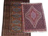 a pair of rugs on a white background