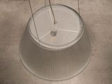 a light that is hanging from the ceiling in the room