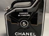 chanel black and white perfume canister with handle