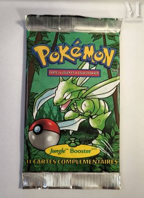 a close up of a bag of pokemon trading cards on a table