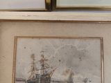 a picture of a picture of a ship in the water