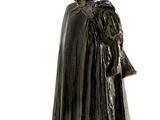 a statue of a man with a sword on a white background