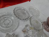 a lot of glass items on the table