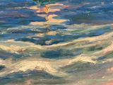 a painting of a sailboat in the water