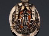 an image of a badge on a black background