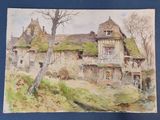 une image représentant un tableau d'une maison dans les bois