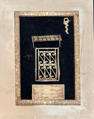 PLAQUE COMMEMORATIVE congrès médical