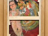 an image of a painting of a woman with flowers in her hair