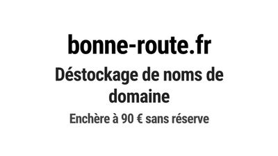 Nom de domaine bonne-route.fr. Catégorie: Automobile.