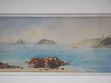 a picture of a painting on the wall of a room