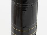 a close up of a bottle of wine on a table