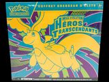 a close up of a box of pokemon hero ' s transcends