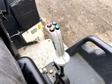 a close up of a steering control in a vehicle