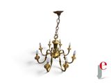 an image of a chandelier with five lights hanging from the ceiling
