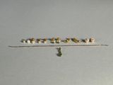 un petit groupe d'oiseaux perchés sur une branche