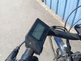 a close up of the handlebars of a bike