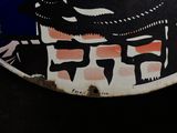 a picture of a skateboard with a picture of a cat on it