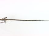a sword that is sitting on top of a table