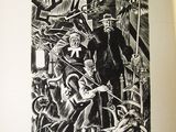 an image of a black and white drawing of a man and a woman