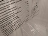 a picture of a close up of a label on the side of a refrigerator