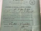 an old document with a picture of a person on it
