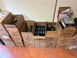 many boxes of radio equipment sitting on the floor