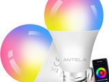 an image of a person holding a smart phone next to a light bulb