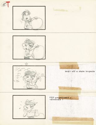 une image représentant une page d'un livre d'histoires, sur laquelle figure le dessin d'une femme et d'un chat